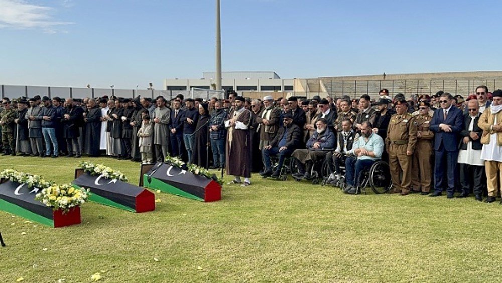 Θρήνος στη Λιβύη στην κηδεία του Στρατηγού Αλ-Χαντάντ που σκοτώθηκε στην Τουρκία