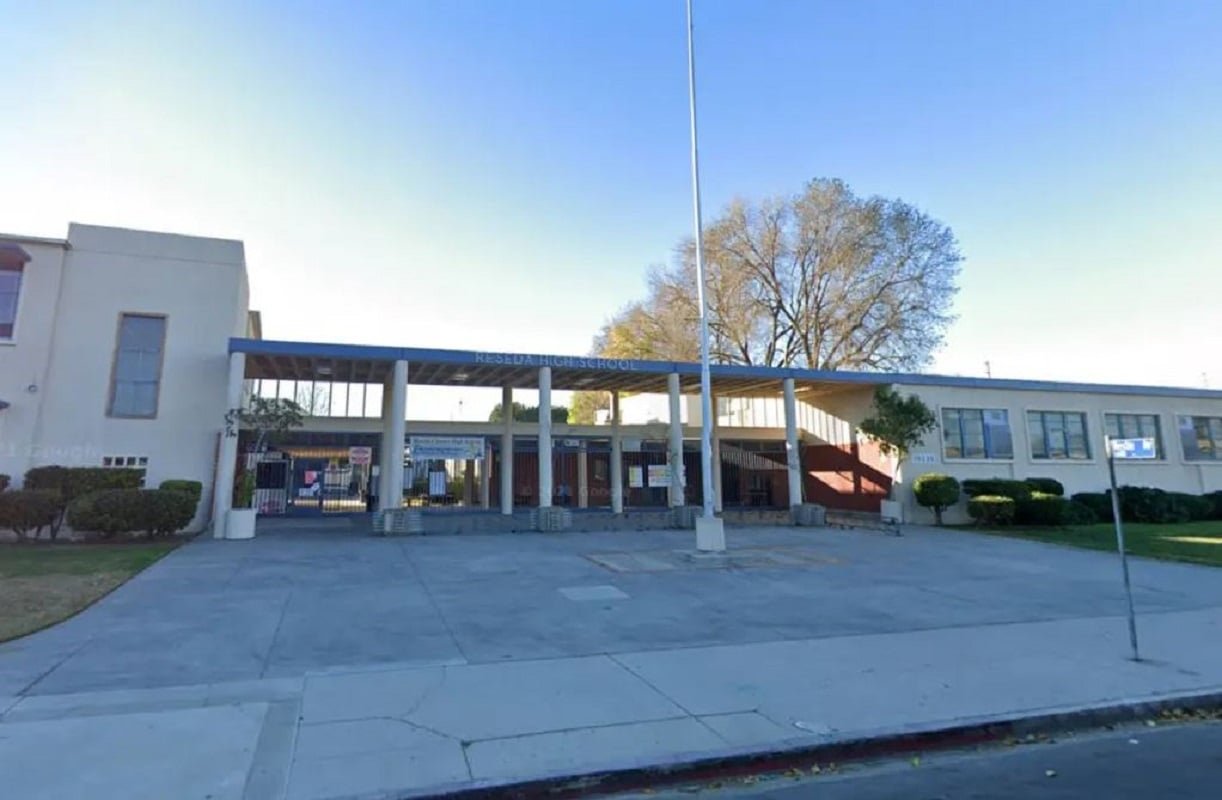 Το περιστατικό σημειώθηκε στο Reseda High School.Πηγή: Google Maps