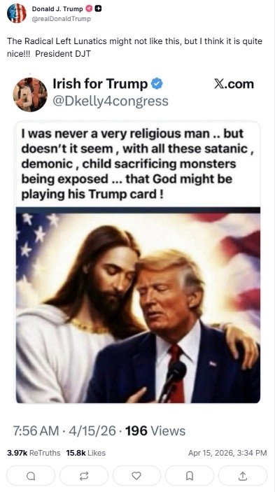 Ο Τραμπ αναρτά εικόνα AI του ιδίου με τον Ιησού Ο-Τραμπ-αναρτά-εικόνα-ai-του-ιδίου-με-τον-Ιησού