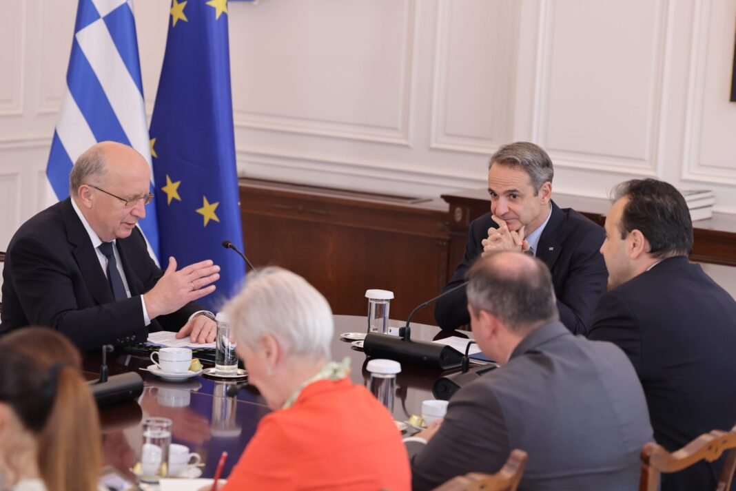 Μητσοτάκης: Η συνάντηση με τον Κουμπίλιους – «Η άμυνα είναι ευρωπαϊκό δημόσιο αγαθό και απαιτεί κοινό δανεισμό» Μητσοτάκης:-Η-συνάντηση-με-τον-Κουμπίλιους-–-«Η-άμυνα-είναι-ευρωπαϊκό-δημόσιο-αγαθό-και-απαιτεί-κοινό-δανεισμό»