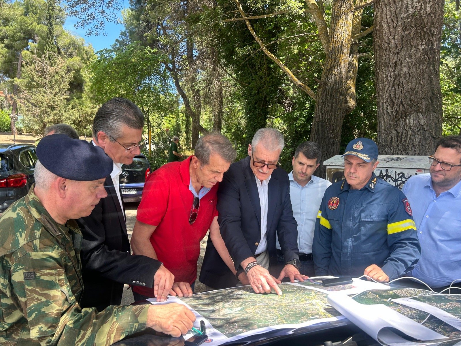 υπουργός Κλιματικής Κρίσης και Πολιτικής Προστασίας, Ευάγγελος Τουρνάς, αυτοψία, Δήμος Κηφισιάς