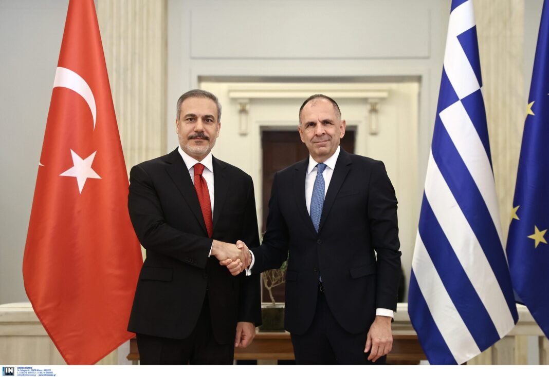 Γεραπετρίτης στη συνάντηση με Φιντάν: «Έχει δημιουργηθεί μια αναίτια ένταση» Γεραπετρίτης-στη-συνάντηση-με-Φιντάν:-«Έχει-δημιουργηθεί-μια-αναίτια-ένταση»