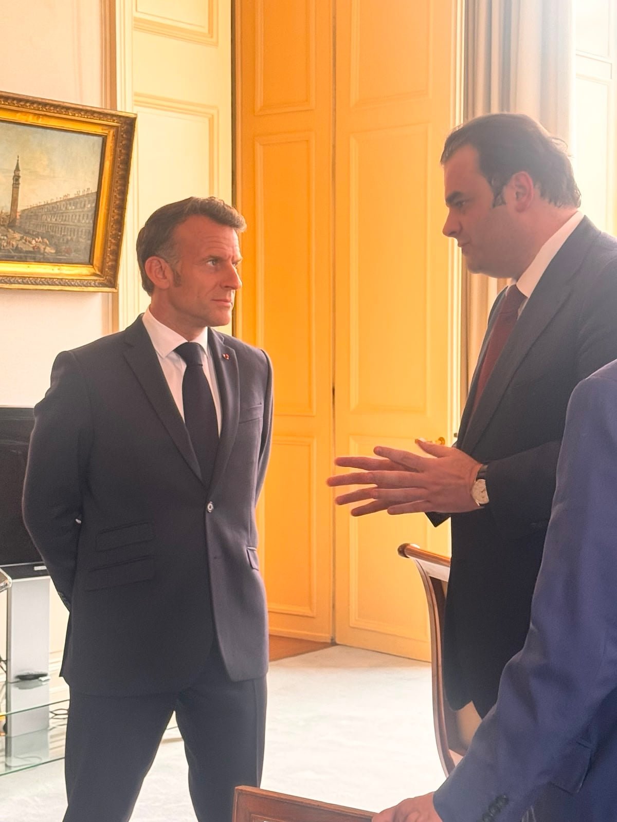 Εμανουέλ Μακρόν, Κυριάκος Πιερρακάκης