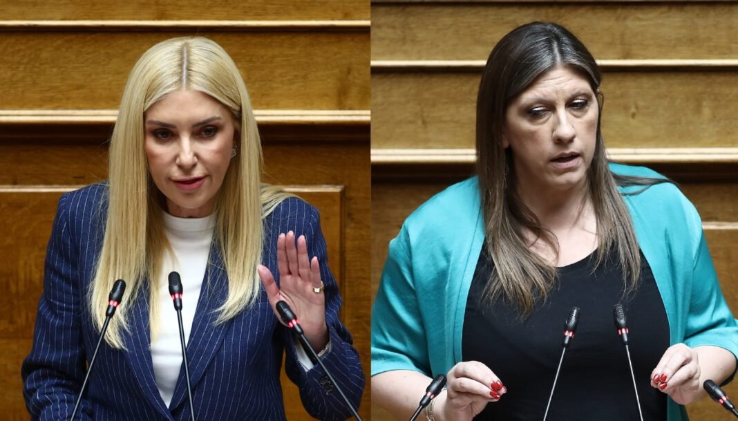 Άγριος-καβγάς-Κωνσταντοπούλου-Αραμπατζή:-«Να-κατεβείτε-από-την-έδρα»-«Δεν-είναι-μαγαζί-σας-η-Βουλή»