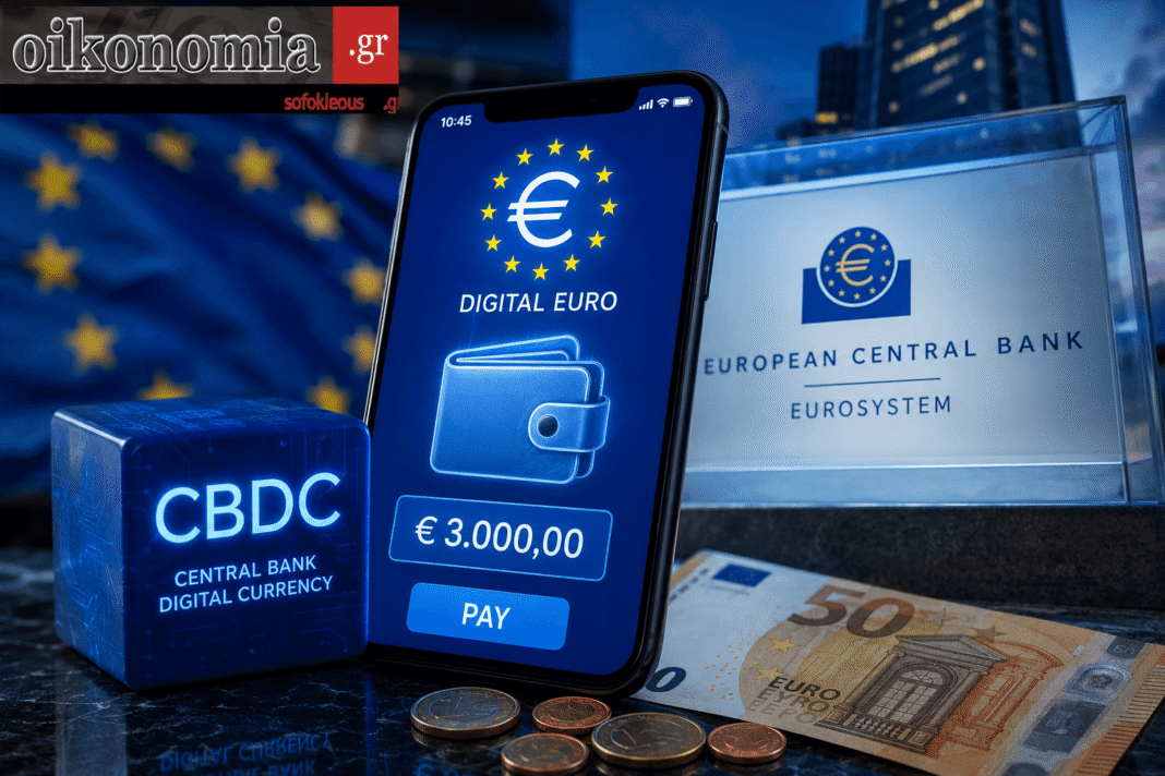 Ψηφιακό ευρώ: Η μάχη περνά από τη θεωρία στην πράξη – Οι κρίσιμες διαπραγματεύσεις, το όριο των 3.000 ευρώ και η ελληνική συμμετοχή στο πιλοτικό πρόγραμμα digieuro