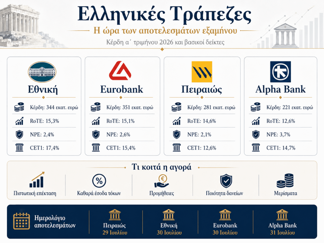 Ελληνικές τράπεζες: Η ώρα των αποδείξεων στα αποτελέσματα εξαμήνου greekbanks