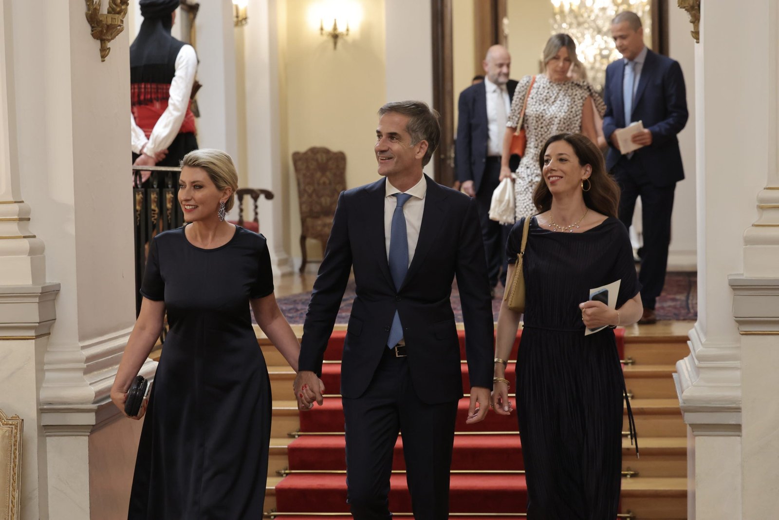 Κώστας Μπακογιάννης, η δεξίωση στο Προεδρικό Μέγαρο για την 52η επέτειο αποκατάστασης της Δημοκρατίας