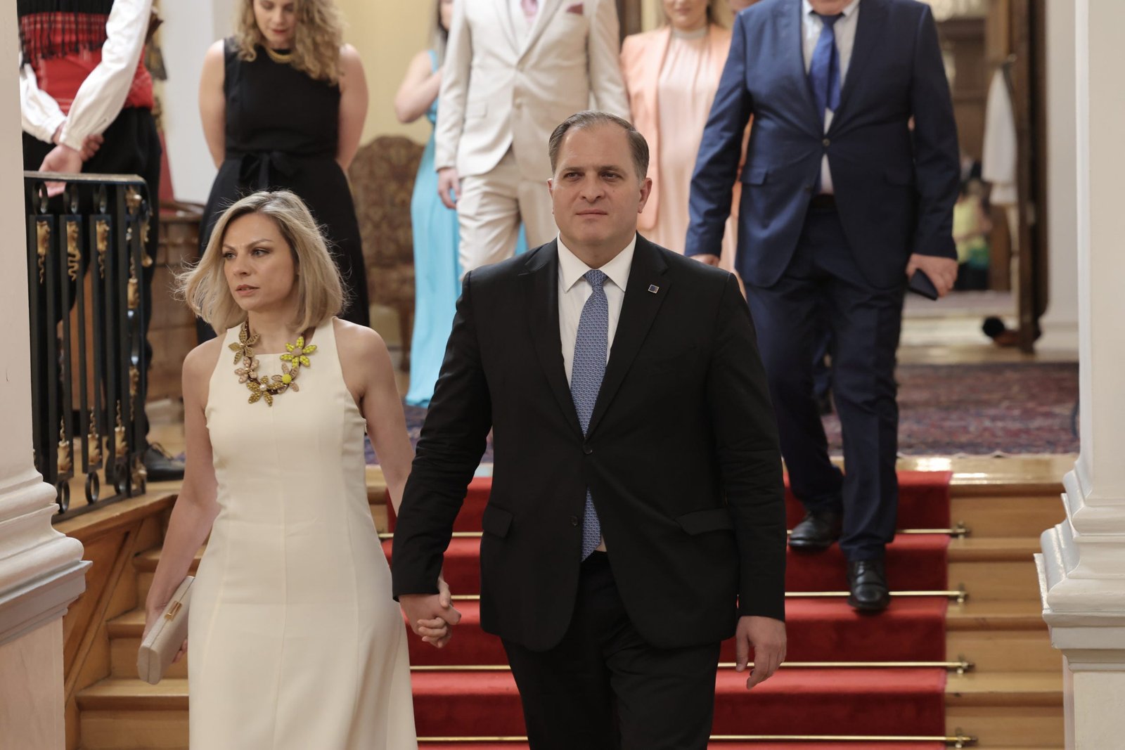Διοικητής ΑΑΔΕ, Γιώργος Πιτσιλής, η δεξίωση στο Προεδρικό Μέγαρο για την 52η επέτειο αποκατάστασης της Δημοκρατίας