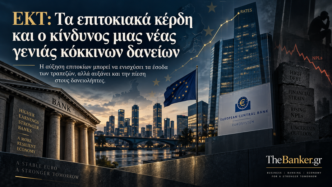 ΕΚΤ: Τα επιτοκιακά κέρδη και ο κίνδυνος μιας νέας γενιάς κόκκινων δανείων banksrates